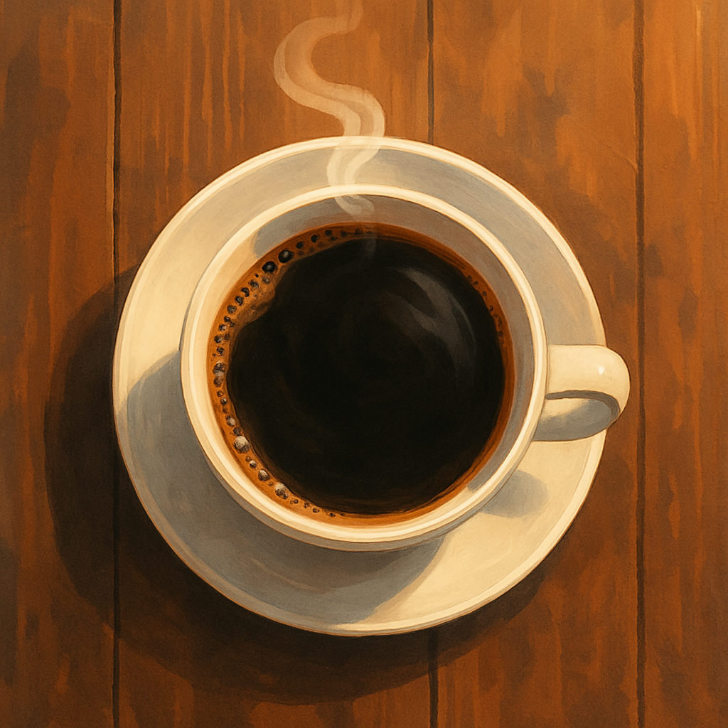 Coffee catch-up illustration